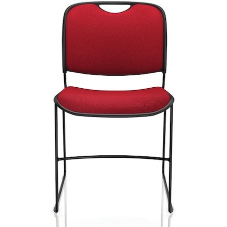 United Chair Co Chair, Armless, Fabric, 17-1/2inx22-1/2inx31in, BK/Cobalt,  UNCFE3FS03TP04